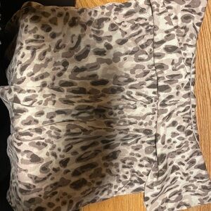 Leopard Print off the shoulder top